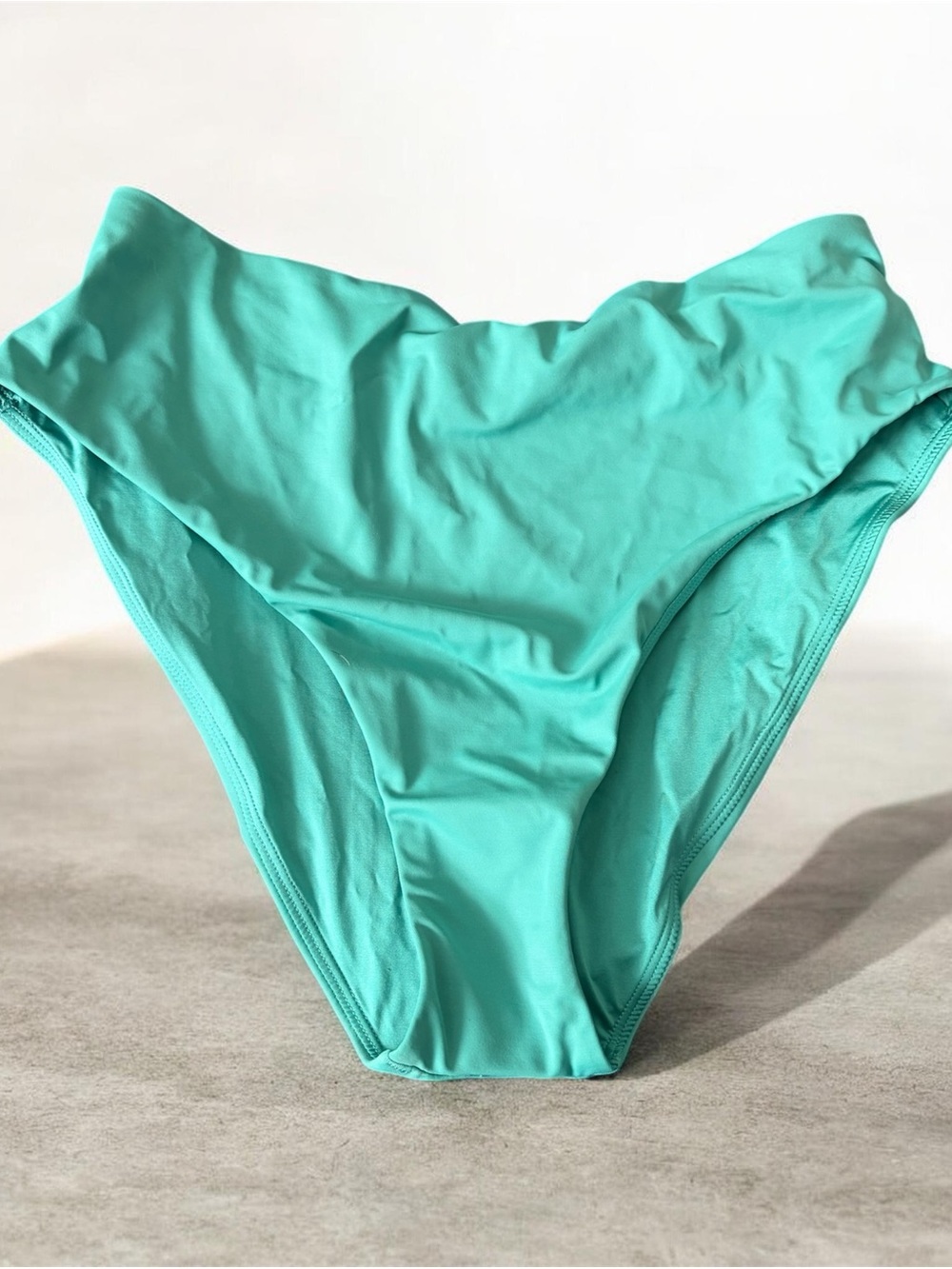 CUUP Turquoise High-Rise Bikini Bottom